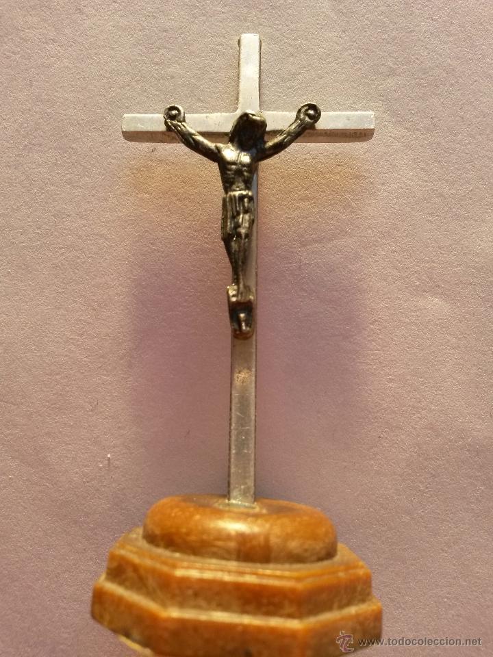 Antig&uuml;edades: Crucifijo, cruz de mesa de 7.5 cms - Foto 1