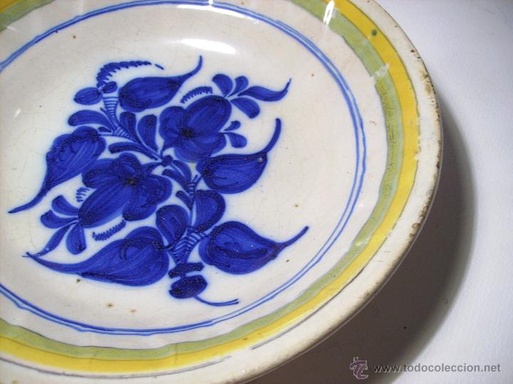 Antig&uuml;edades: PLATO  CERAMICA  MANISES  XIX - Foto 3