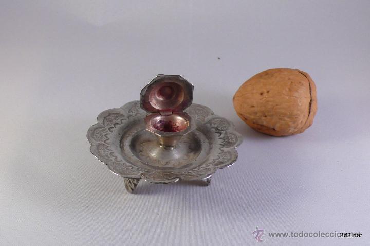 Antig&uuml;edades: peque&ntilde;a polvera de plata - Foto 1