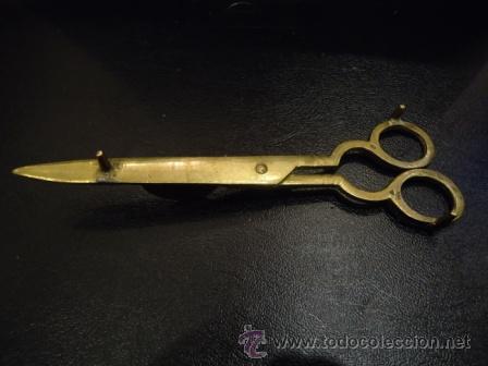 Antig&uuml;edades: ANTIGUAS TIJERAS DESPABILADERAS EN BRONCE - Foto 4