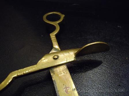 Antig&uuml;edades: ANTIGUAS TIJERAS DESPABILADERAS EN BRONCE - Foto 5