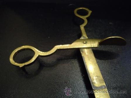 Antig&uuml;edades: ANTIGUAS TIJERAS DESPABILADERAS EN BRONCE - Foto 6