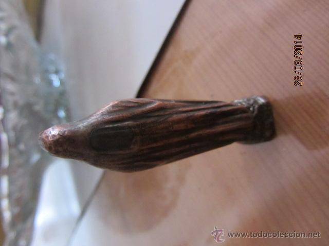 Antig&uuml;edades: Peque&ntilde;a figura en cobre rojo, 8 cms - Foto 3