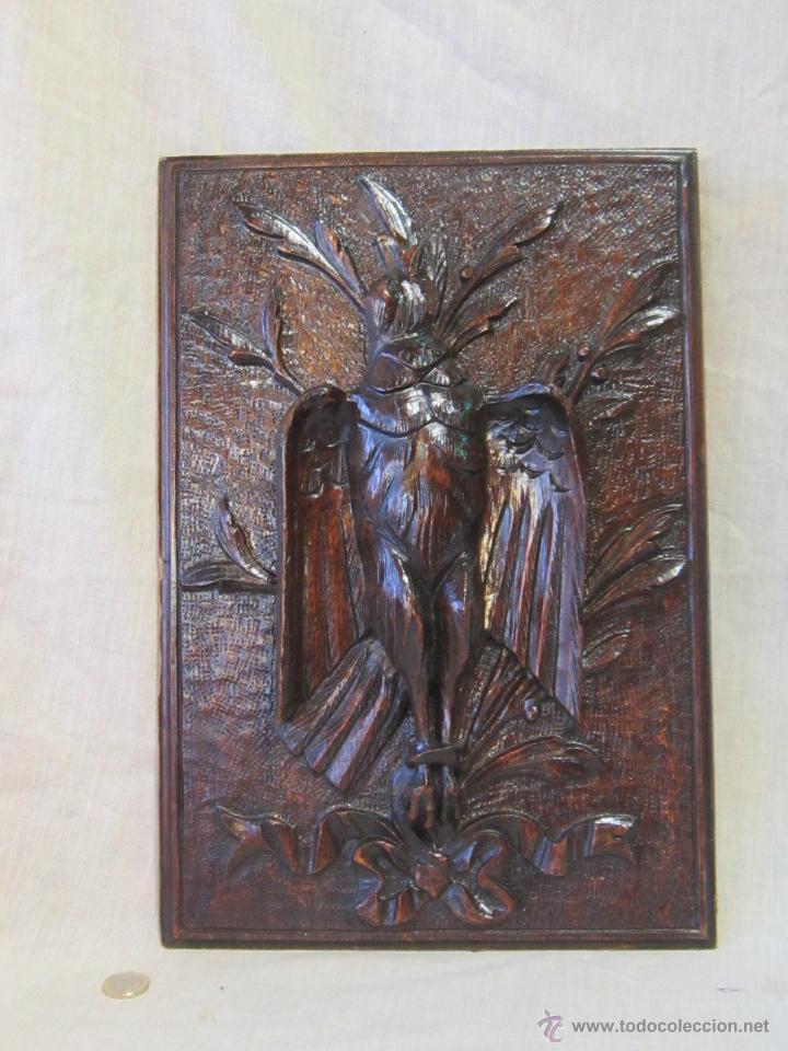 Antiques: PERDIZ EN MADERA TALLADA