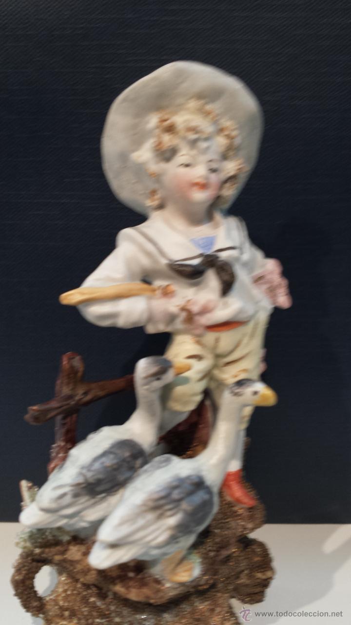 Antig&uuml;edades: NI&Ntilde;O CON PATOS - Foto 5