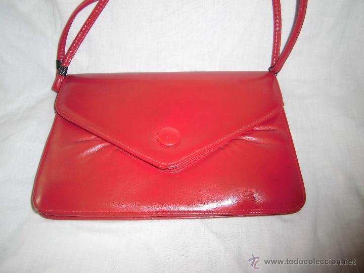 Antig&uuml;edades: ANTIGUO BOLSO DE MANO ROJO - Foto 2