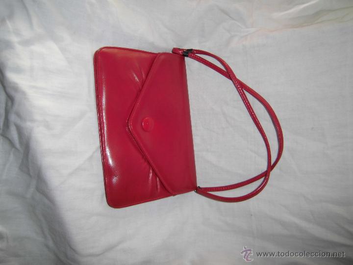 Antig&uuml;edades: ANTIGUO BOLSO DE MANO ROJO - Foto 3