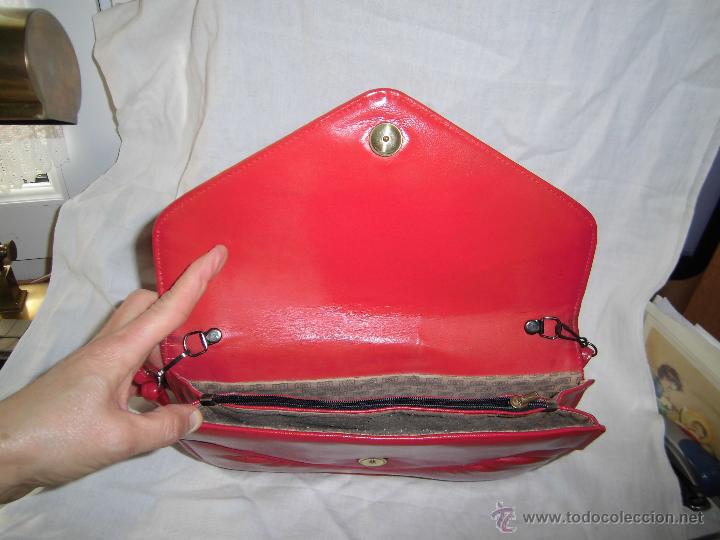 Antig&uuml;edades: ANTIGUO BOLSO DE MANO ROJO - Foto 4