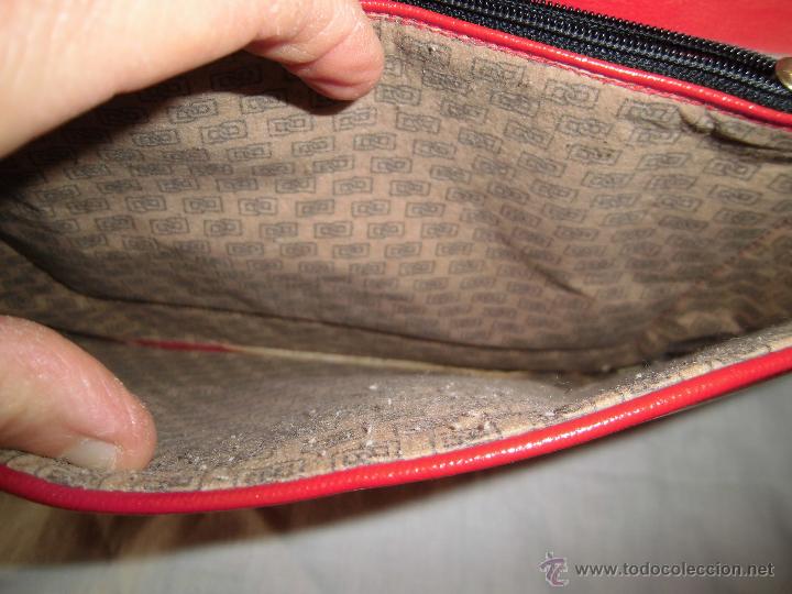 Antig&uuml;edades: ANTIGUO BOLSO DE MANO ROJO - Foto 7