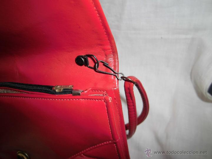Antig&uuml;edades: ANTIGUO BOLSO DE MANO ROJO - Foto 8