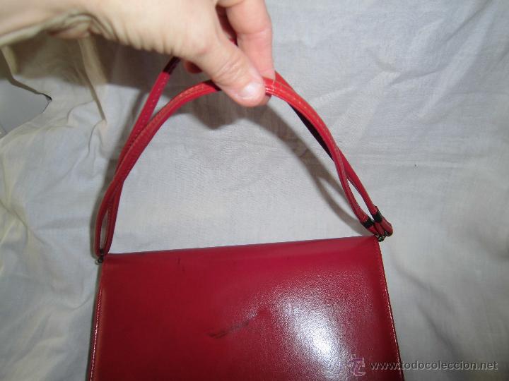Antig&uuml;edades: ANTIGUO BOLSO DE MANO ROJO - Foto 9