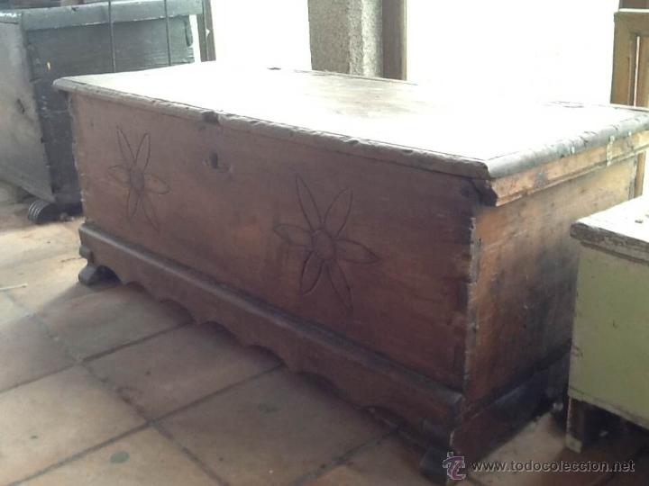 Antig&uuml;edades: BA&Uacute;L ANTIGUO DE MADERA - Foto 2