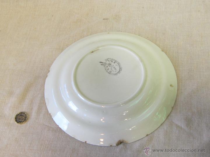 Antig&uuml;edades: PLATO ANTIGUO CON SELLO DE VARGAS - Foto 3