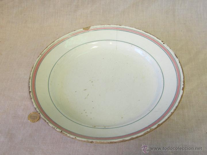 Antig&uuml;edades: PLATO ANTIGUO CON SELLO EN BASE - Foto 1