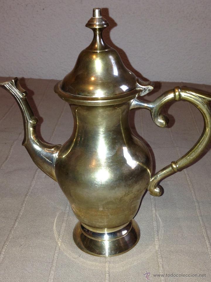 Antig&uuml;edades: Juego de caf&eacute; y t&eacute; en alpaca plateada - Foto 3