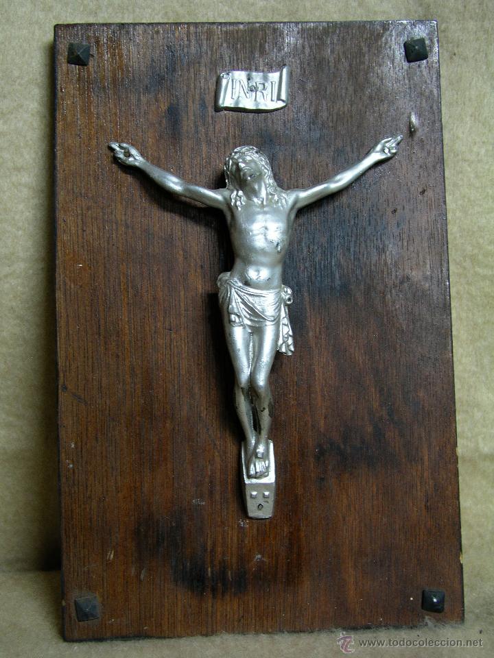 Antig&uuml;edades: TABLA CON CRISTO - Foto 2