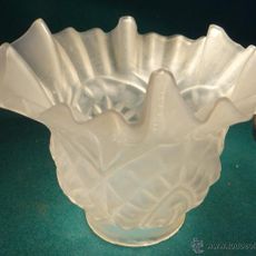 tulipa antigua modernista - esmerilada con reli - Compra venta en ...
