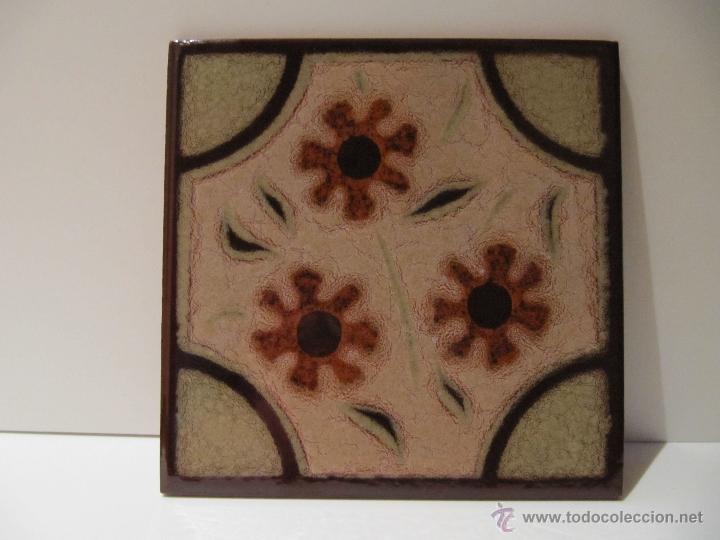 Antig&uuml;edades: AZULEJO BALDOSA CERAMICA COTANDA - Foto 1