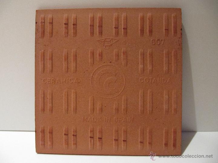 Antig&uuml;edades: AZULEJO BALDOSA CERAMICA COTANDA - Foto 2