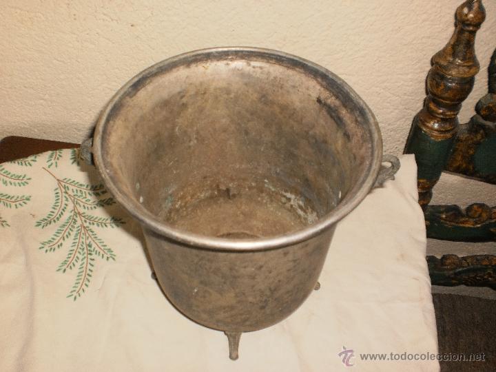 Antig&uuml;edades: MACETERO DE METAL ANTIGUO - Foto 3