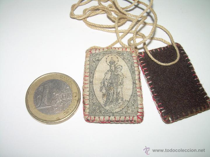 Antig&uuml;edades: ANTIGUO ESCAPULARIO DE TELA. - Foto 2