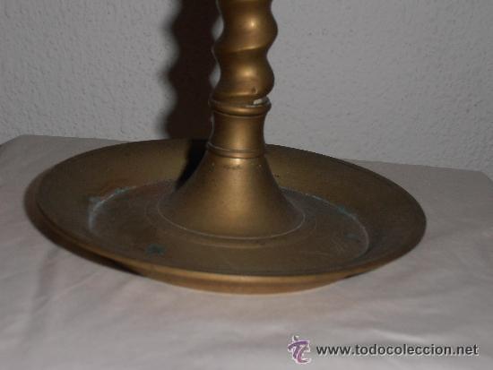 Antig&uuml;edades: CANDIL DE BRONCE DE CUATRO LUCES, 55 CM DE ALTO - Foto 7