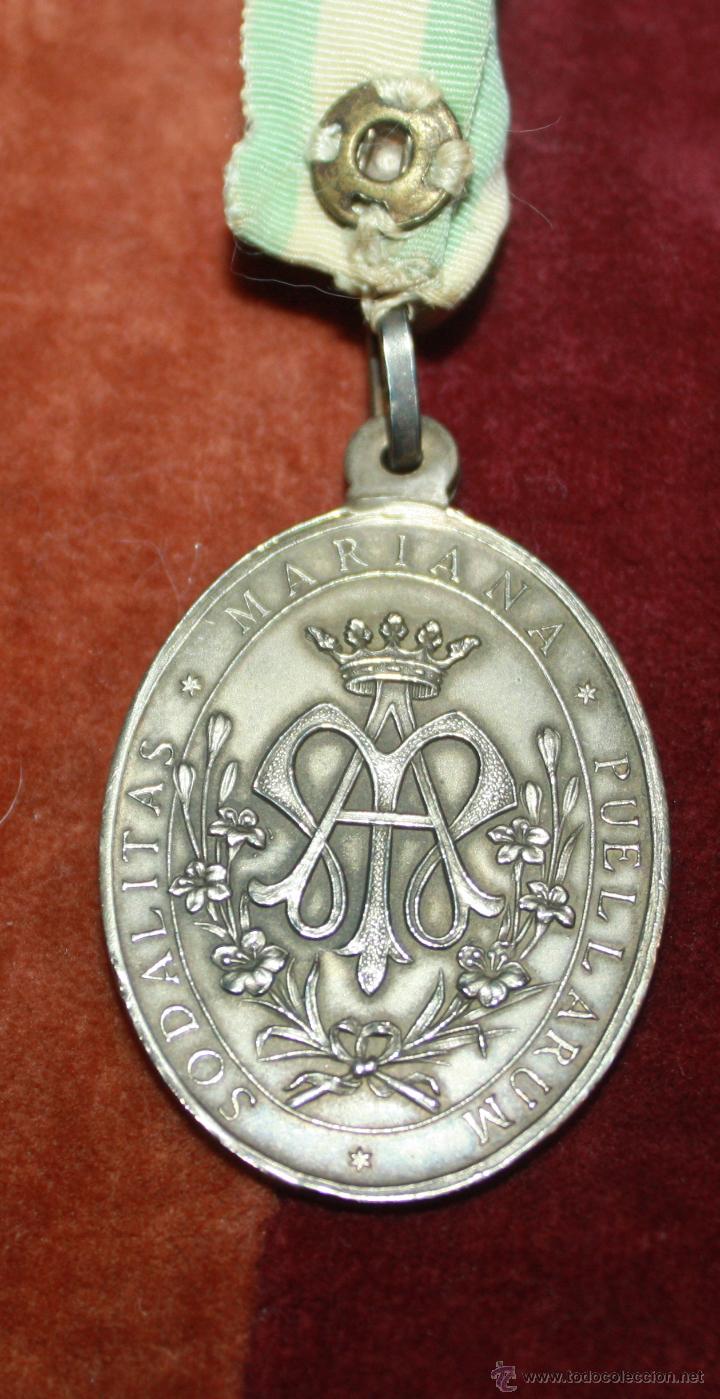 Antig&uuml;edades: MEDALLA RELIGIOSA PARECE PLATA - Foto 4