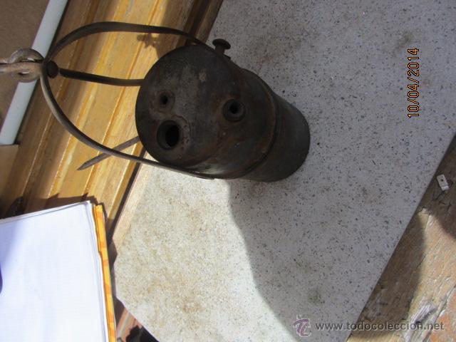Antig&uuml;edades: antiguo candil de carburo, 20 cms - Foto 1