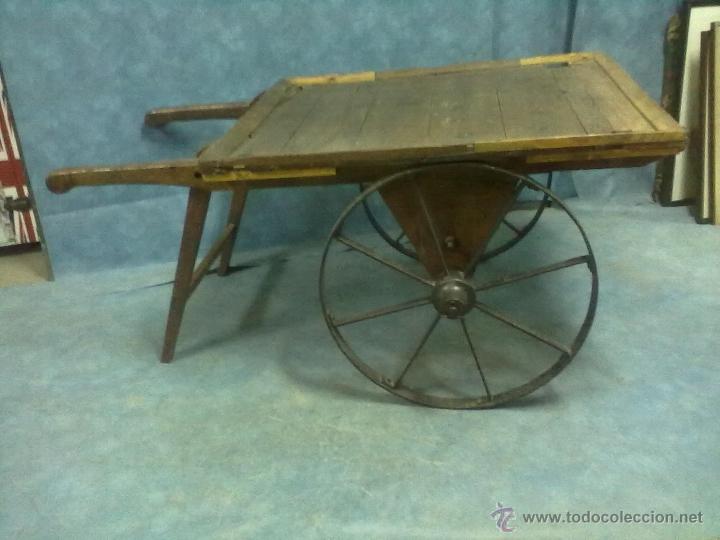 Antig&uuml;edades: CARRO DE MANO PINO E HIERRO - Foto 3