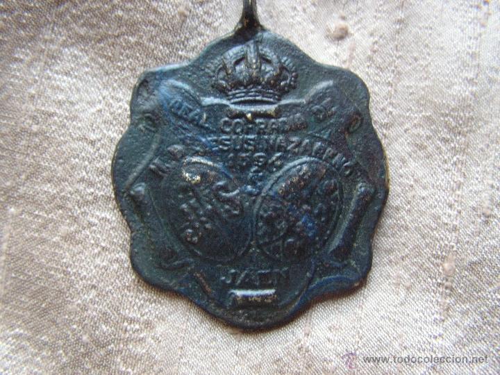 Antigüedades: Bonita medalla real cofradia de Jesus Nazareno 1594 Jaen. - Foto 2 - 42824384