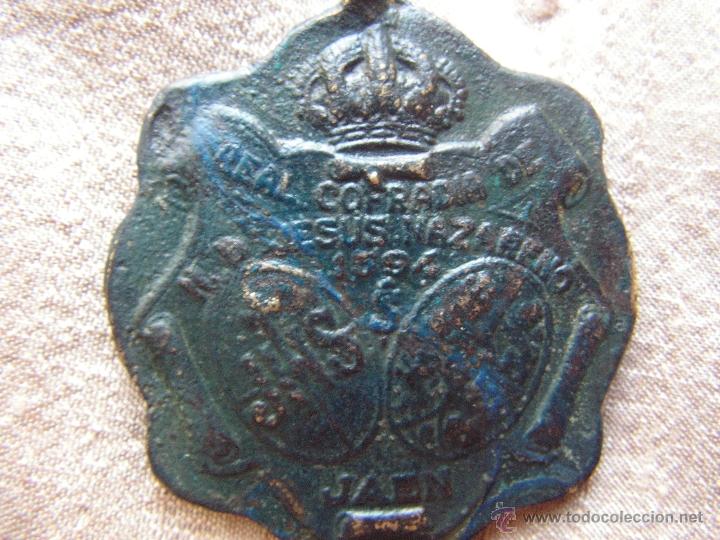 Antigüedades: Bonita medalla real cofradia de Jesus Nazareno 1594 Jaen. - Foto 3 - 42824384