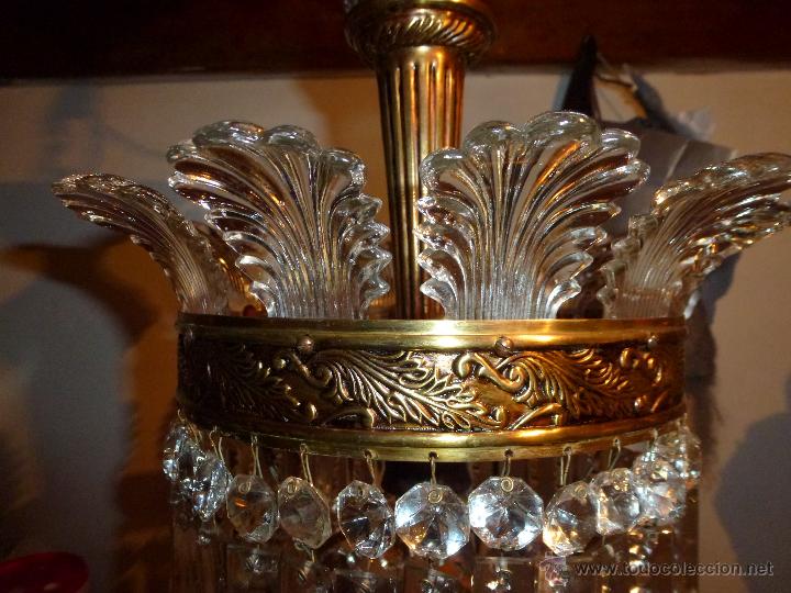 Antig&uuml;edades: L&aacute;mpara cristal de roca - Foto 3