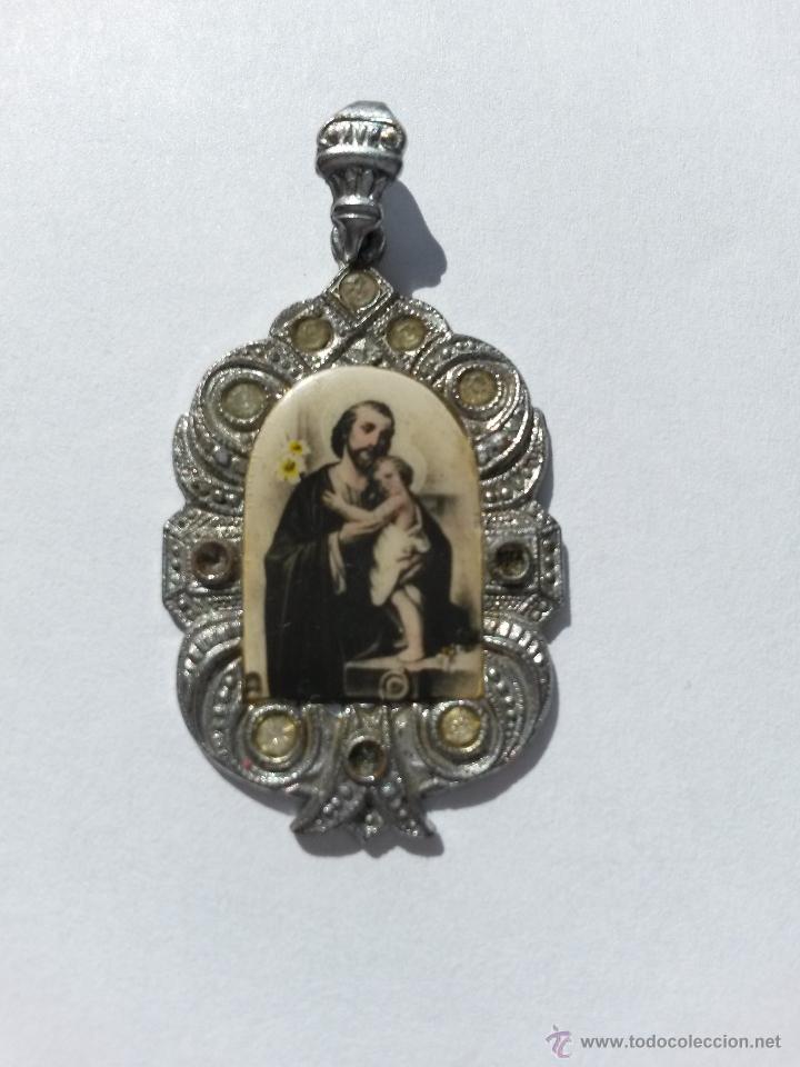 Antig&uuml;edades: Medalla san jose de 3 x 2 cms - Foto 1