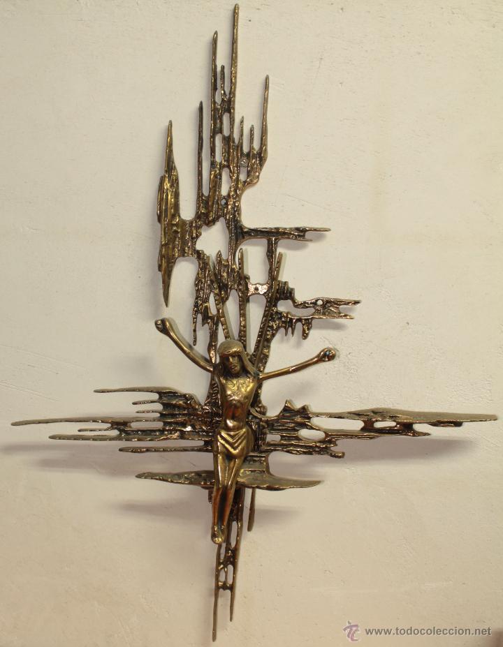 Antig&uuml;edades: CRISTO - METAL DORADO - Foto 1