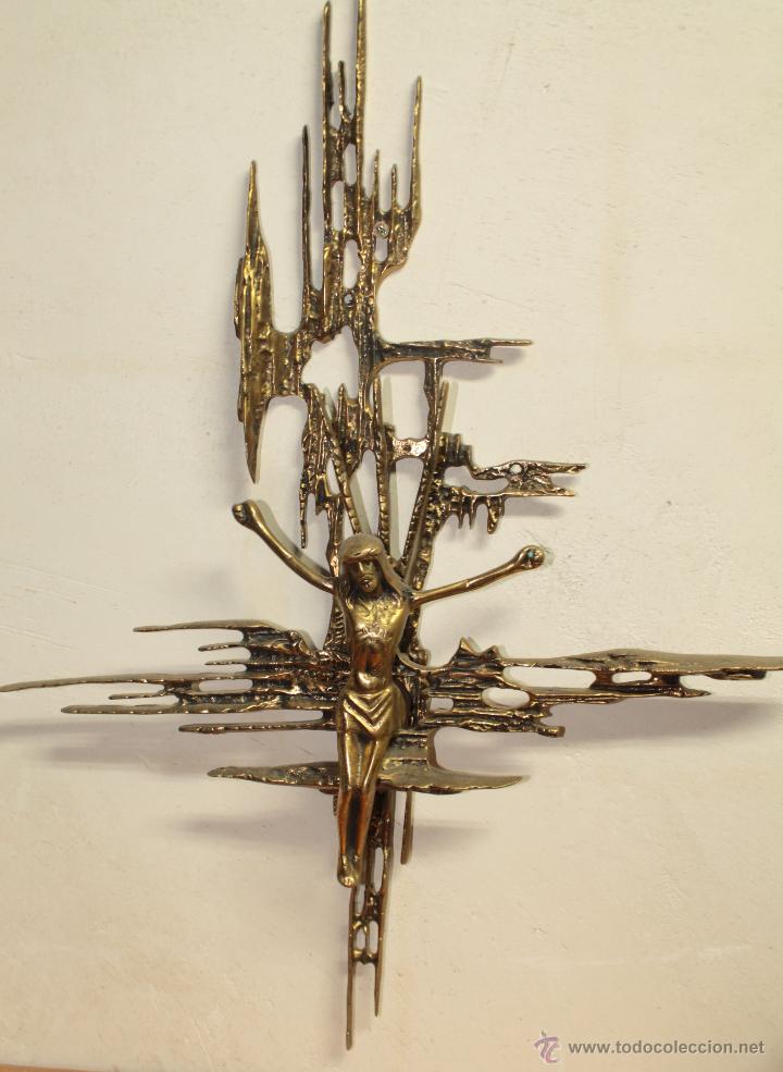 Antig&uuml;edades: CRISTO - METAL DORADO - Foto 3