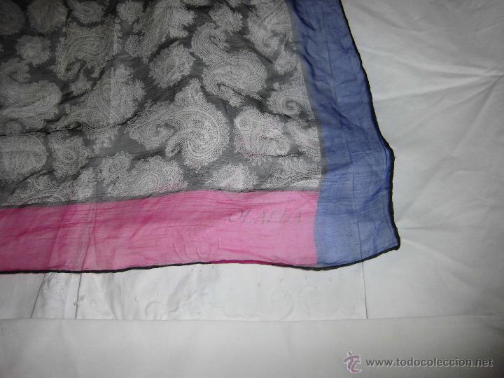Antig&uuml;edades: PA&Ntilde;UELO DE SEDA  OLALLA  MIDE 75 X 75 - Foto 2
