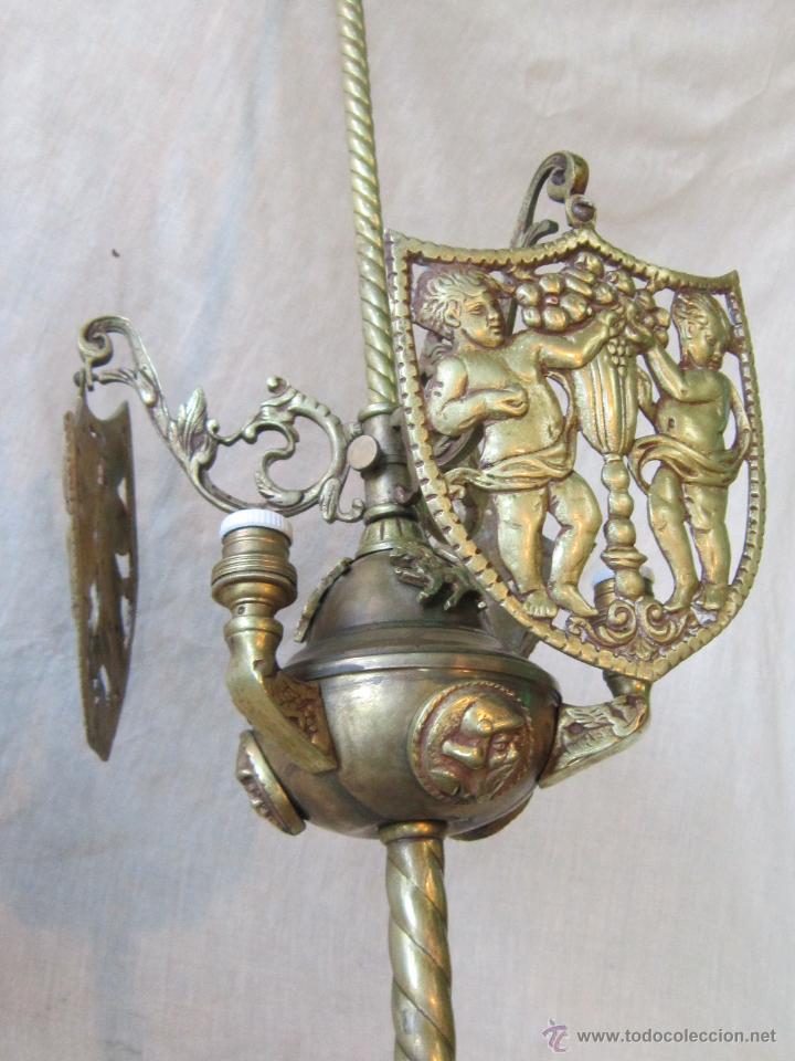 Antig&uuml;edades: LAMPARA DE ACEITE EN BRONCE - Foto 4
