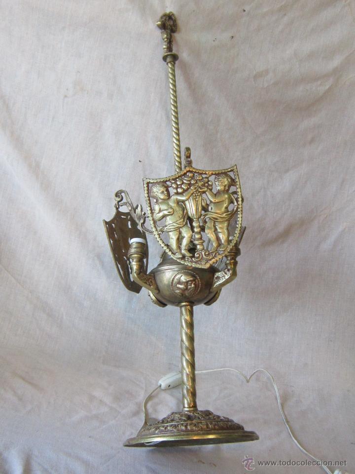 Antig&uuml;edades: LAMPARA DE ACEITE EN BRONCE - Foto 5