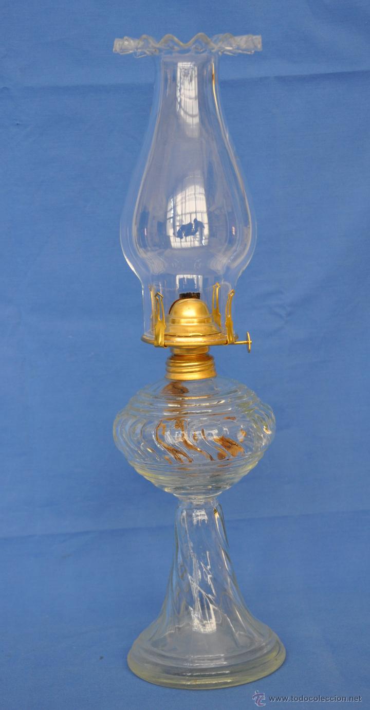 Antig&uuml;edades: Quinqu&eacute; de cristal. - Foto 1