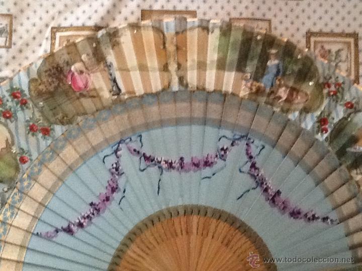 Antig&uuml;edades: ANTIGUO ABANICO PINTADO A MANO - Foto 2