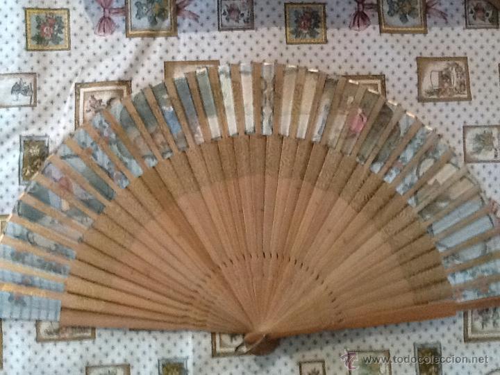 Antig&uuml;edades: ANTIGUO ABANICO PINTADO A MANO - Foto 3