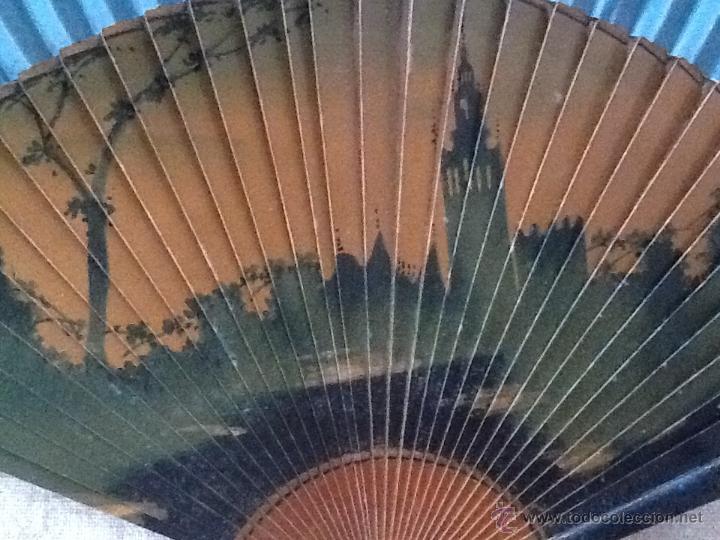Antig&uuml;edades: ANTIGUO ABANICO PINTADO A MANO - Foto 2