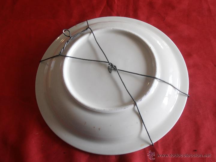 Antig&uuml;edades: PLATO DE PORCELANA ANTIGUO - Foto 3