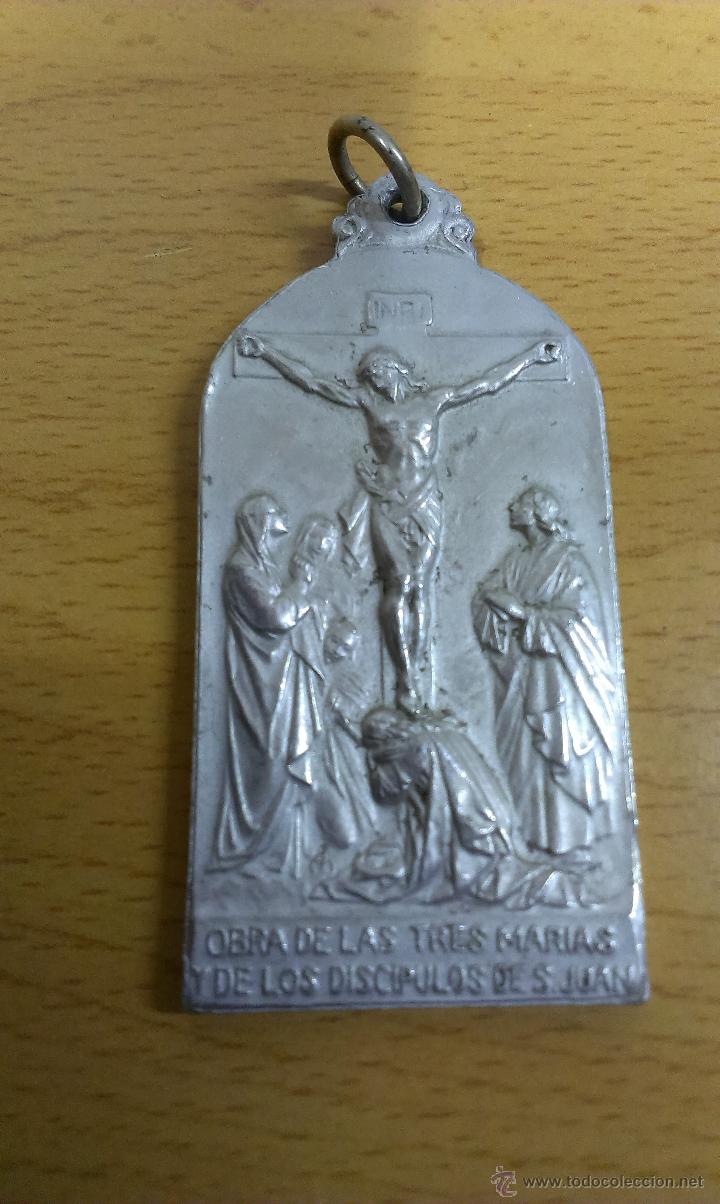 Antig&uuml;edades: LOTE DE 3 MEDALLAS RELIGIOSAS - Foto 6