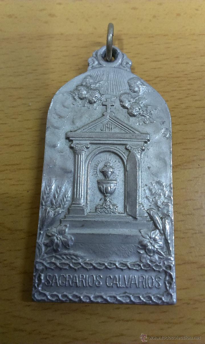 Antig&uuml;edades: LOTE DE 3 MEDALLAS RELIGIOSAS - Foto 7