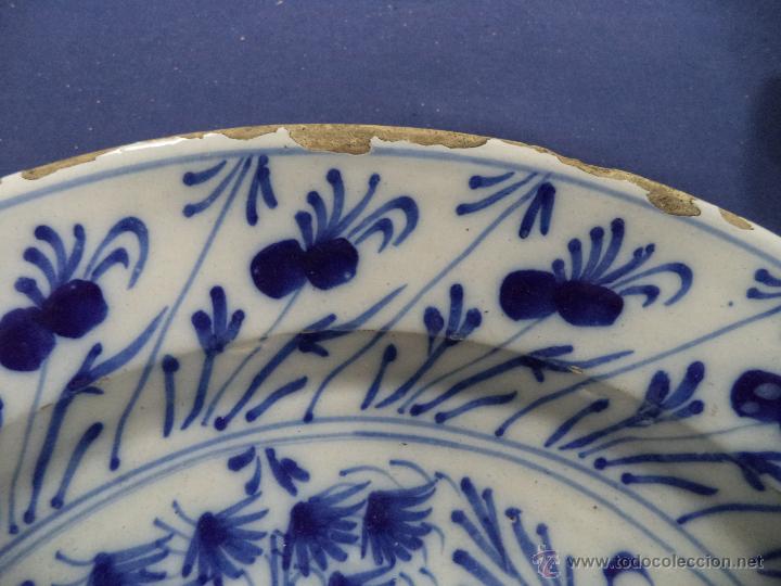 Antigüedades: Par de Grandes pratos de delft - motivos orientais, sec XVIII - Foto 14 - 43045323