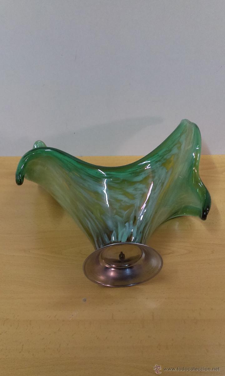 Antig&uuml;edades: PRECIOSO JARRON DE CENTRO MESA EN CRISTAL DE MURANO - Foto 4