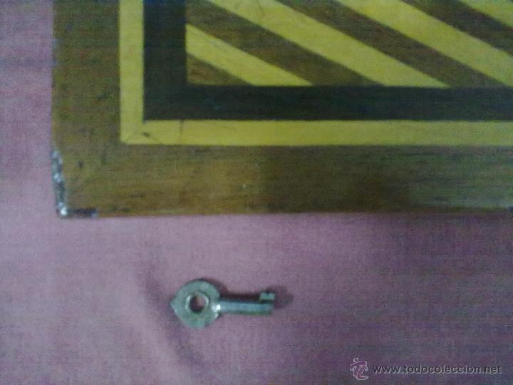 Antig&uuml;edades: CAJA JOYERO TARACEA RESTAURADA. - Foto 6