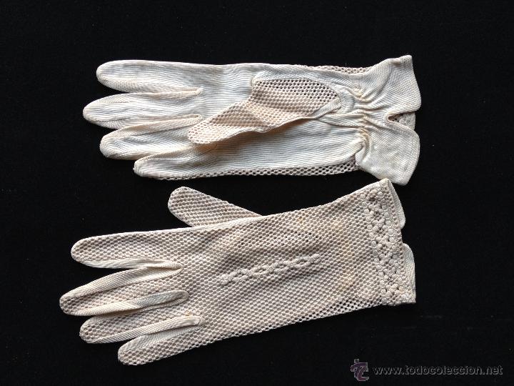 Antig&uuml;edades: PAR DE GUANTES - Foto 2