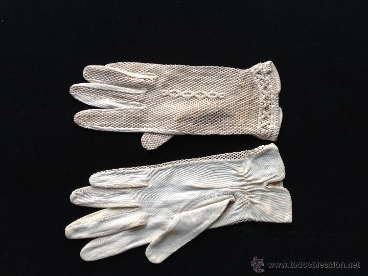Antig&uuml;edades: PAR DE GUANTES - Foto 3